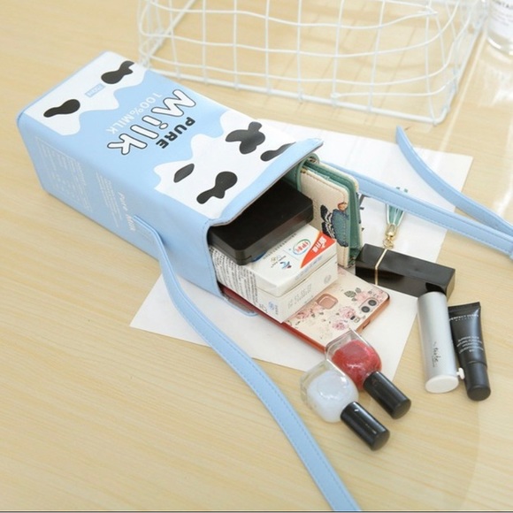 Orange Juice Box Crossbody Bag | Trendy Carton Style Purse | Fashion First Case - Picture 5 of 10